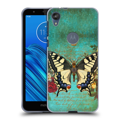 Jena DellaGrottaglia Insects Butterfly Garden Soft Gel Case for Motorola Moto E6