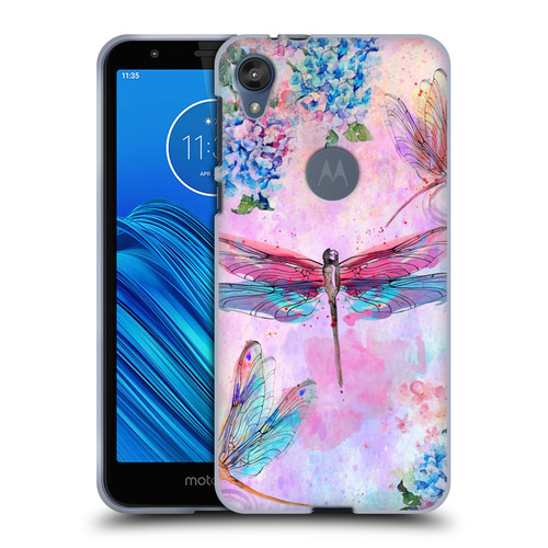 Jena DellaGrottaglia Insects Dragonflies Soft Gel Case for Motorola Moto E6