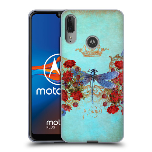 Jena DellaGrottaglia Insects Dragonfly Garden Soft Gel Case for Motorola Moto E6 Plus