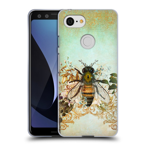 Jena DellaGrottaglia Insects Bee Garden Soft Gel Case for Google Pixel 3
