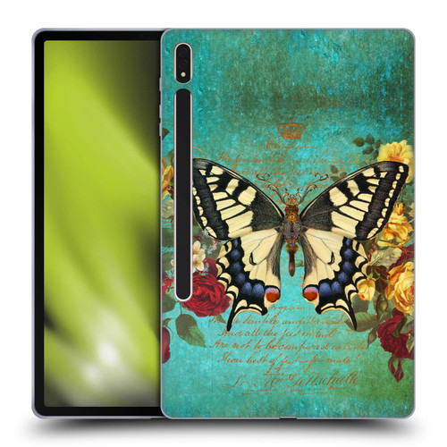 Jena DellaGrottaglia Insects Butterfly Garden Soft Gel Case for Samsung Galaxy Tab S8 Plus