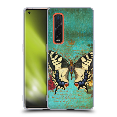 Jena DellaGrottaglia Insects Butterfly Garden Soft Gel Case for OPPO Find X2 Pro 5G