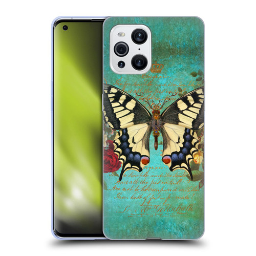 Jena DellaGrottaglia Insects Butterfly Garden Soft Gel Case for OPPO Find X3 / Pro