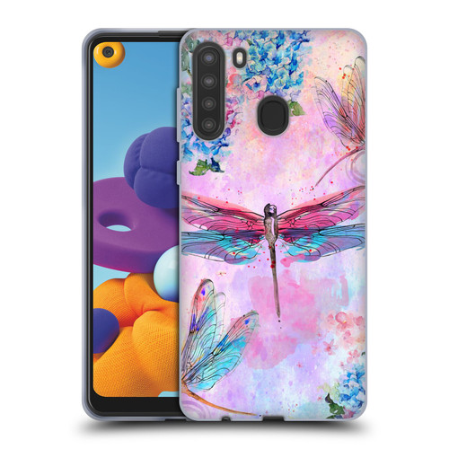 Jena DellaGrottaglia Insects Dragonflies Soft Gel Case for Samsung Galaxy A21 (2020)