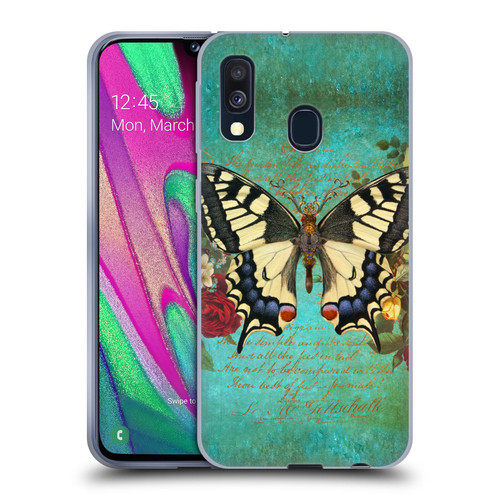 Jena DellaGrottaglia Insects Butterfly Garden Soft Gel Case for Samsung Galaxy A40 (2019)