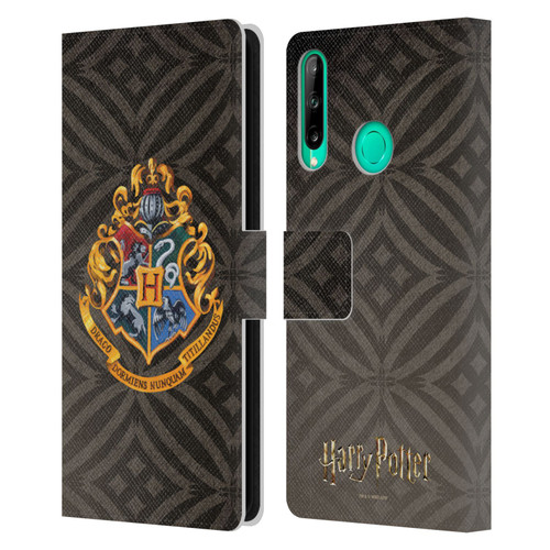 Harry Potter Prisoner Of Azkaban I Hogwarts Crest Leather Book Wallet Case Cover For Huawei P40 lite E
