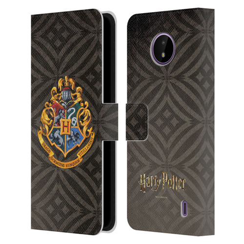 Harry Potter Prisoner Of Azkaban I Hogwarts Crest Leather Book Wallet Case Cover For Nokia C10 / C20