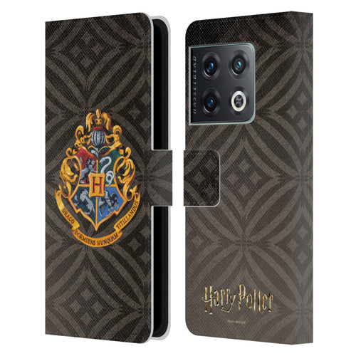 Harry Potter Prisoner Of Azkaban I Hogwarts Crest Leather Book Wallet Case Cover For OnePlus 10 Pro