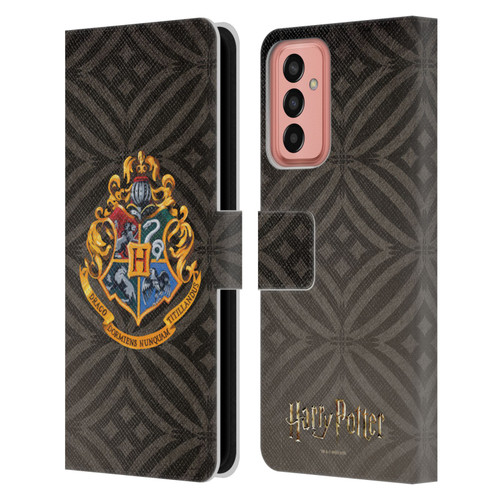 Harry Potter Prisoner Of Azkaban I Hogwarts Crest Leather Book Wallet Case Cover For Samsung Galaxy M13 (2022)