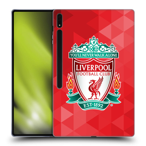 Liverpool Football Club Crest 1 Red Geometric 1 Soft Gel Case for Samsung Galaxy Tab S8 Ultra