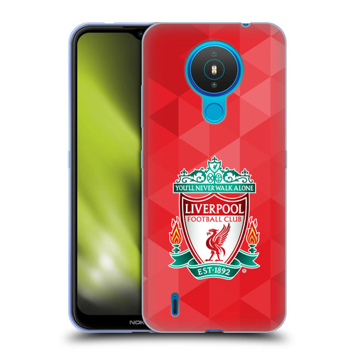 Liverpool Football Club Crest 1 Red Geometric 1 Soft Gel Case for Nokia 1.4