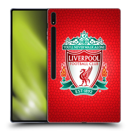 Liverpool Football Club Crest 2 Red Pixel 1 Soft Gel Case for Samsung Galaxy Tab S8 Ultra