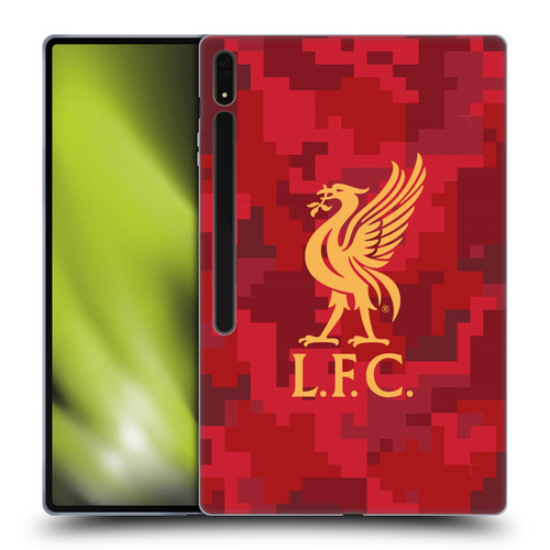 Liverpool Football Club Digital Camouflage Home Red Soft Gel Case for Samsung Galaxy Tab S8 Ultra