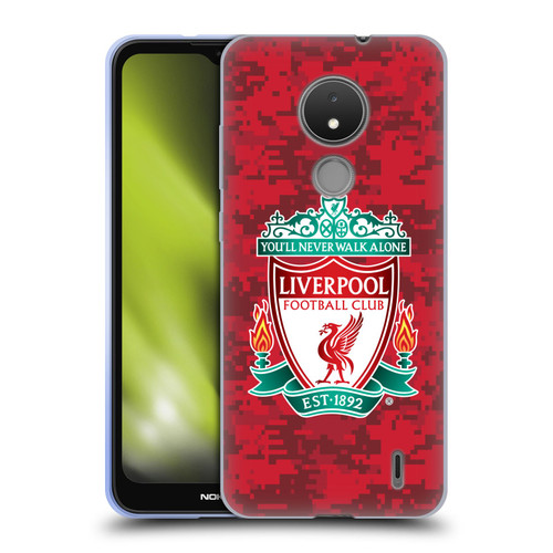 Liverpool Football Club Digital Camouflage Home Red Crest Soft Gel Case for Nokia C21