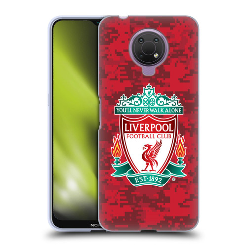 Liverpool Football Club Digital Camouflage Home Red Crest Soft Gel Case for Nokia G10