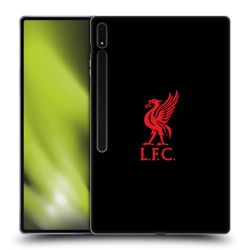 Liverpool Football Club Liver Bird Red Logo On Black Soft Gel Case for Samsung Galaxy Tab S8 Ultra