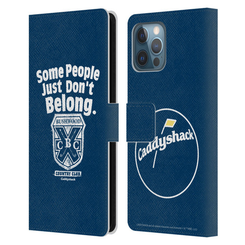 Caddyshack Graphics Some People Just Don't Belong Leather Book Wallet Case Cover For Apple iPhone 12 Pro Max