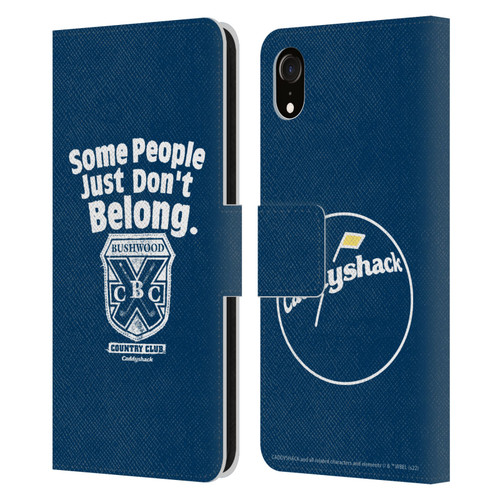 Caddyshack Graphics Some People Just Don't Belong Leather Book Wallet Case Cover For Apple iPhone XR