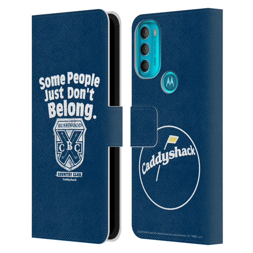 Caddyshack Graphics Some People Just Don't Belong Leather Book Wallet Case Cover For Motorola Moto G71 5G