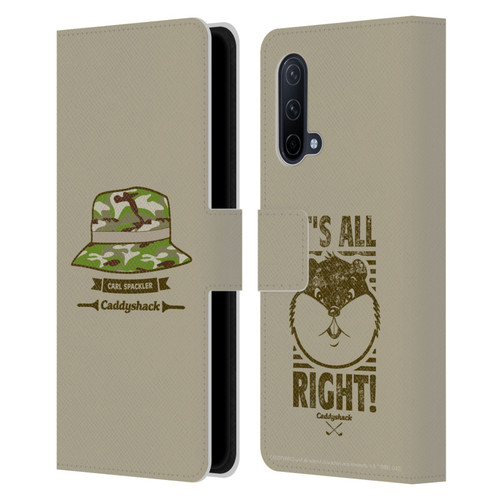 Caddyshack Graphics Carl Spackler Hat Leather Book Wallet Case Cover For OnePlus Nord CE 5G