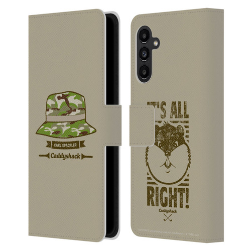 Caddyshack Graphics Carl Spackler Hat Leather Book Wallet Case Cover For Samsung Galaxy A13 5G (2021)