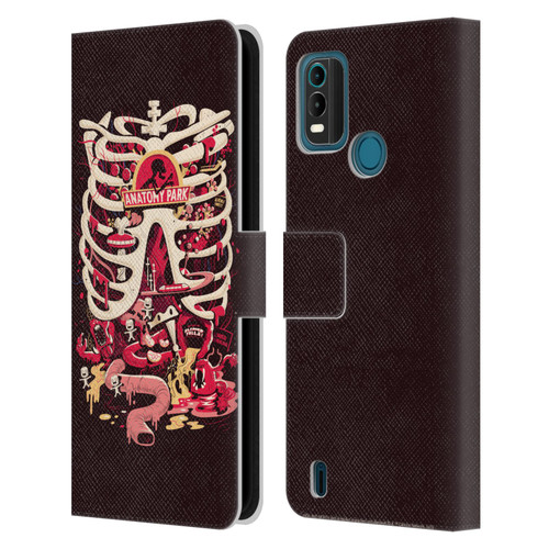 Rick And Morty Season 1 & 2 Graphics Anatomy Park Leather Book Wallet Case Cover For Nokia G11 Plus