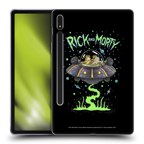 Rick And Morty Season 1 & 2 Graphics The Space Cruiser Soft Gel Case for Samsung Galaxy Tab S8