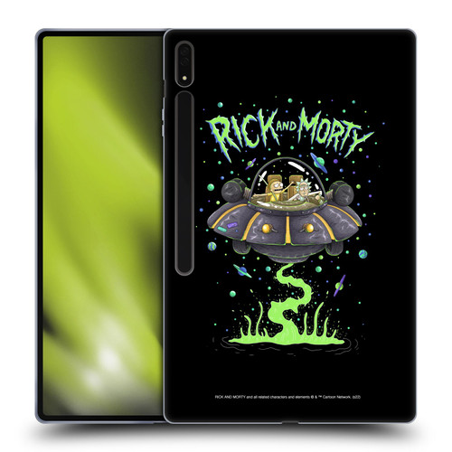 Rick And Morty Season 1 & 2 Graphics The Space Cruiser Soft Gel Case for Samsung Galaxy Tab S8 Ultra