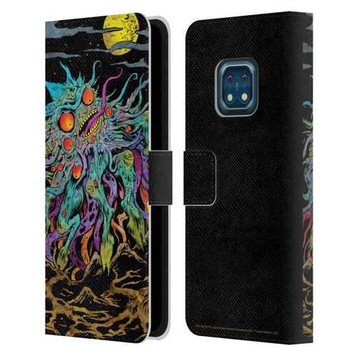 Rick And Morty Season 1 & 2 Graphics The Dunrick Horror Leather Book Wallet Case Cover For Nokia XR20