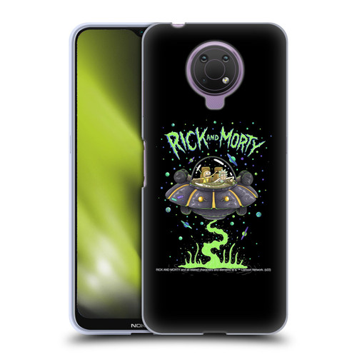 Rick And Morty Season 1 & 2 Graphics The Space Cruiser Soft Gel Case for Nokia G10