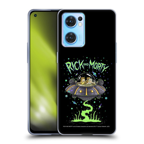 Rick And Morty Season 1 & 2 Graphics The Space Cruiser Soft Gel Case for OPPO Reno7 5G / Find X5 Lite