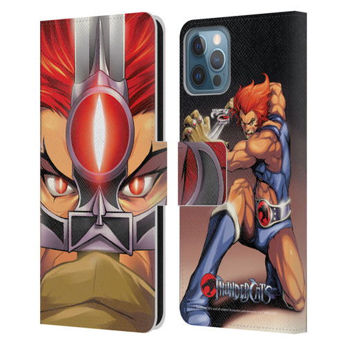 Thundercats Graphics Lion-O Leather Book Wallet Case Cover For Apple iPhone 12 / iPhone 12 Pro