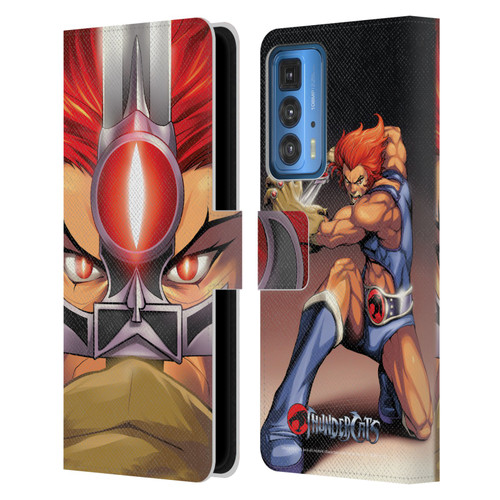 Thundercats Graphics Lion-O Leather Book Wallet Case Cover For Motorola Edge 20 Pro