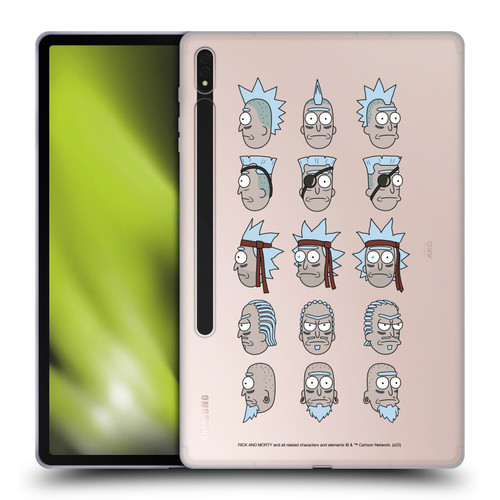 Rick And Morty Season 3 Character Art Seal Team Ricks Soft Gel Case for Samsung Galaxy Tab S8 Plus