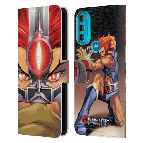 Thundercats Graphics Lion-O Leather Book Wallet Case Cover For Motorola Moto G71 5G