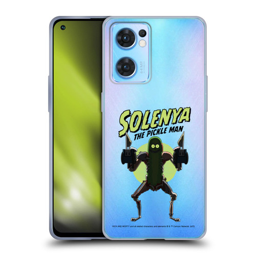 Rick And Morty Season 3 Character Art Pickle Rick Soft Gel Case for OPPO Reno7 5G / Find X5 Lite