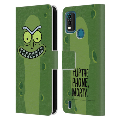 Rick And Morty Season 3 Graphics Pickle Rick Leather Book Wallet Case Cover For Nokia G11 Plus