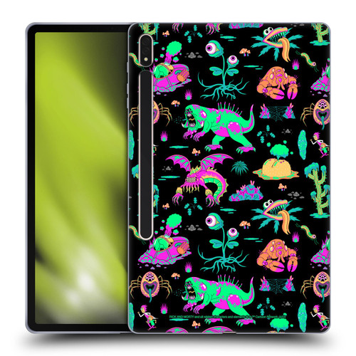 Rick And Morty Season 3 Graphics Aliens Soft Gel Case for Samsung Galaxy Tab S8 Plus