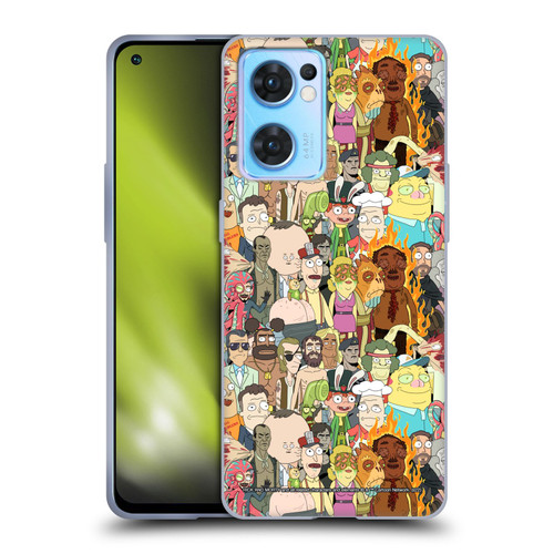 Rick And Morty Season 3 Graphics Interdimensional Space Cable Soft Gel Case for OPPO Reno7 5G / Find X5 Lite