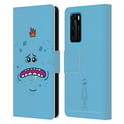 Rick And Morty Season 4 Graphics Mr. Meeseeks Leather Book Wallet Case Cover For Huawei P40 5G