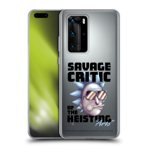 Rick And Morty Season 4 Graphics Savage Critic Soft Gel Case for Huawei P40 Pro / P40 Pro Plus 5G