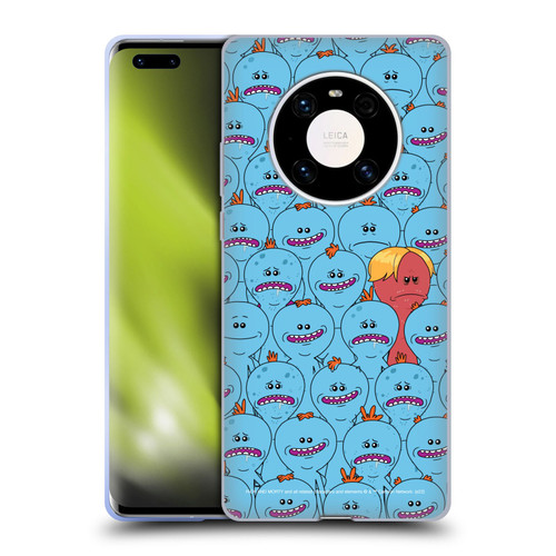 Rick And Morty Season 4 Graphics Mr. Meeseeks Pattern Soft Gel Case for Huawei Mate 40 Pro 5G