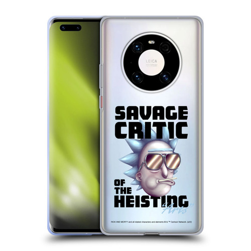 Rick And Morty Season 4 Graphics Savage Critic Soft Gel Case for Huawei Mate 40 Pro 5G