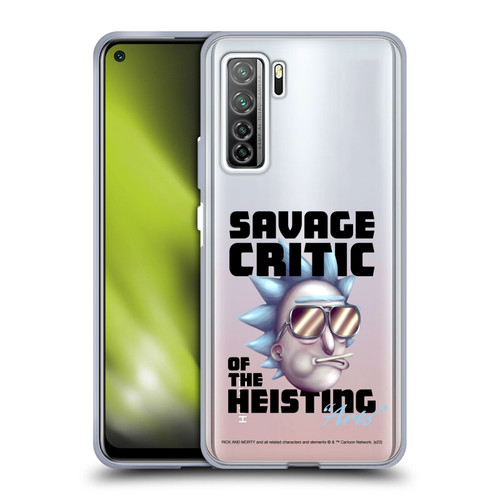 Rick And Morty Season 4 Graphics Savage Critic Soft Gel Case for Huawei Nova 7 SE/P40 Lite 5G