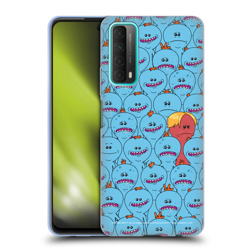 Rick And Morty Season 4 Graphics Mr. Meeseeks Pattern Soft Gel Case for Huawei P Smart (2021)