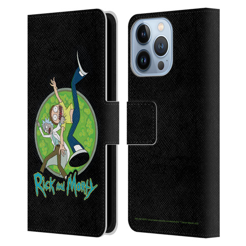 Rick And Morty Season 4 Graphics Character Art Leather Book Wallet Case Cover For Apple iPhone 13 Pro