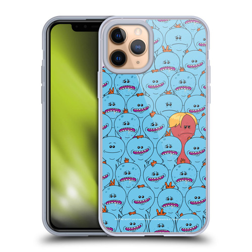 Rick And Morty Season 4 Graphics Mr. Meeseeks Pattern Soft Gel Case for Apple iPhone 11 Pro