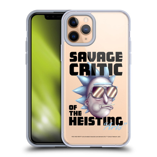 Rick And Morty Season 4 Graphics Savage Critic Soft Gel Case for Apple iPhone 11 Pro