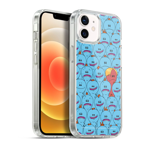 Rick And Morty Season 4 Graphics Mr. Meeseeks Pattern Soft Gel Case for Apple iPhone 12 / iPhone 12 Pro & MagSafe