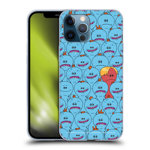 Rick And Morty Season 4 Graphics Mr. Meeseeks Pattern Soft Gel Case for Apple iPhone 12 Pro Max